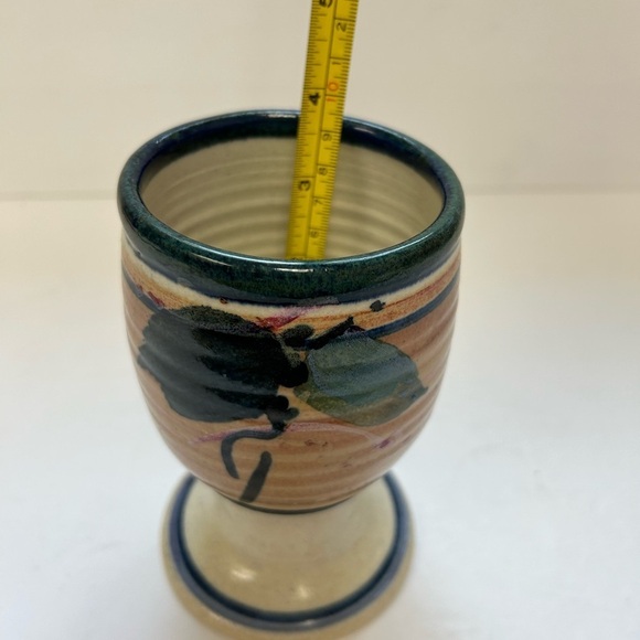 Studio Art Pottery / Set of 6/ Hand Thrown/ water-Wine Goblets / NWOT/ STUNNING - Picture 13 of 13